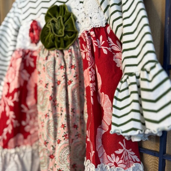 Peaches ’n Cream Holiday Girl's Dress Size 5T - Picture 5 of 7